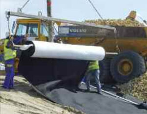 non-woven geotextile / polypropylene / puncture-resistant / for leach fields