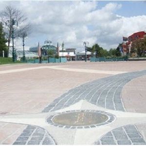 engineered stone paver / drive-over / for public spaces