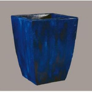 metal planter / concrete / square / contemporary