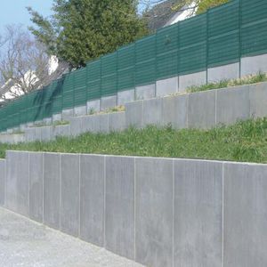 reinforced concrete retaining wall / prefab / modular / for garden enclosures