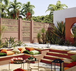 fence with panels