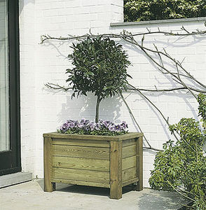 wooden planter