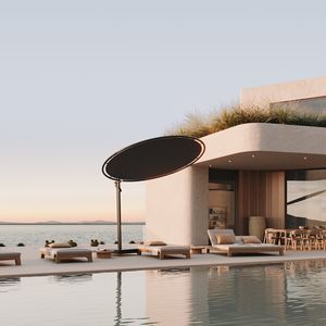 round parasol