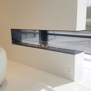 bioethanol fireplace / contemporary / open hearth / 3-sided