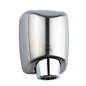 fan hand dryer / wall-mounted / steel / high-speed