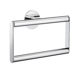 towel ring / wall-mounted / chrome-plated brass / for hotels