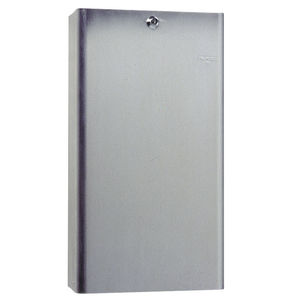 hygienic trash can / wall-mounted / stainless steel / contemporary