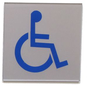 stainless steel door pictogram