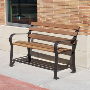 Contemporary public bench - VILAS TWIN - Madrax/Thomas Steele - powder ...