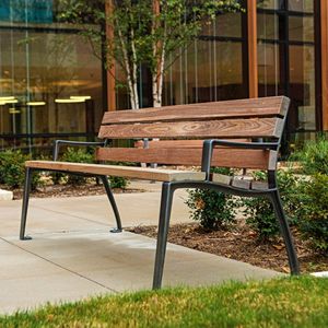 contemporary public bench
