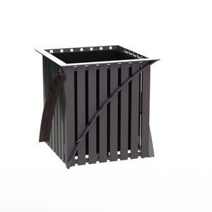powder-coated steel planter