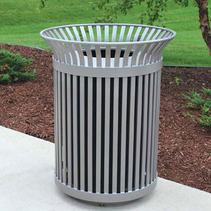 Public trash can - YAHARA - Madrax/Thomas Steele - ipe / recycled ...