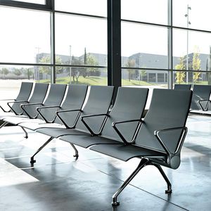 metal beam chairs / 4-seater / 5-person / multiplace