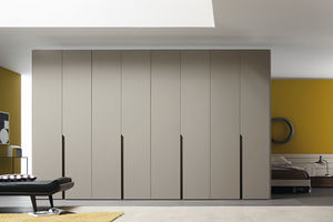 contemporary wardrobe / wooden / with swing doors
