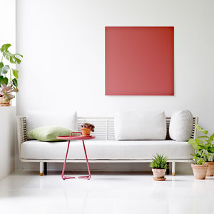 contemporary sofa / fabric / rattan / 3-seater