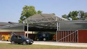 metal frame tensile structure