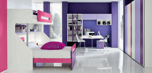 purple children's bedroom furniture set