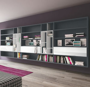 contemporary living room wall unit