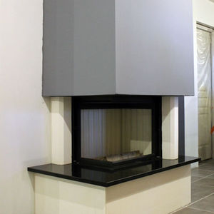 wood-burning fireplace