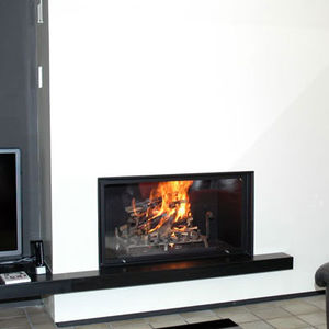 wood-burning fireplace