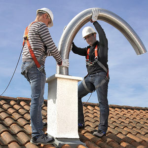 metal smoke flue