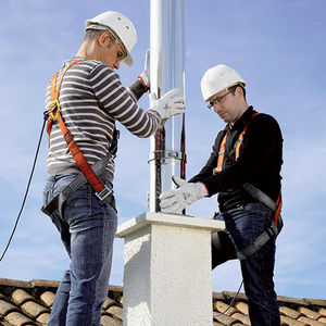 metal smoke flue