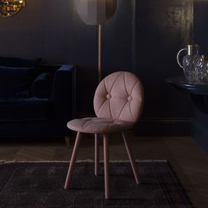 Scandinavian design chair / upholstered / beech / ash