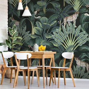 contemporary wallpaper / floral / nature pattern / animal motif