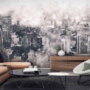 contemporary wallpaper / panoramic / urban motif / non-woven