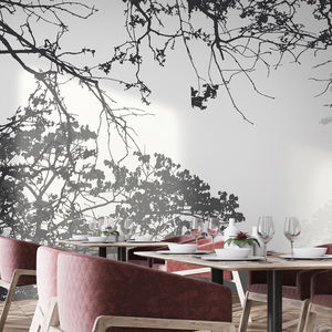 contemporary wallpaper / floral / nature pattern / non-woven
