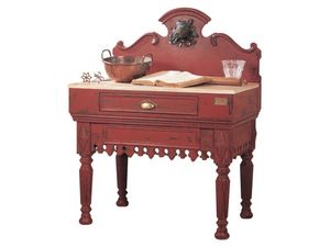 classic sideboard table / marble / rectangular