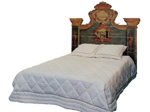 double bed headboard / classic / fabric