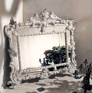 wall-mounted mirror / classic / rectangular