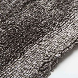 contemporary rug / plain / silk / linen