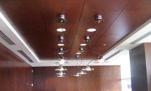 wooden suspended ceiling