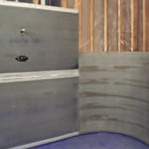 fiber-reinforced concrete panel / construction / cover / wall-mounted