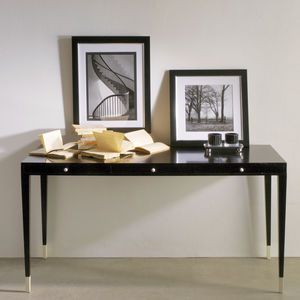 lacquered wood desk / ebony / contemporary