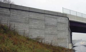 reinforced concrete retaining wall / modular / prefab