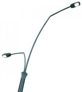 urban lamppost / contemporary / aluminum / stainless steel
