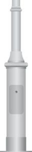 galvanised steel lamp post arm