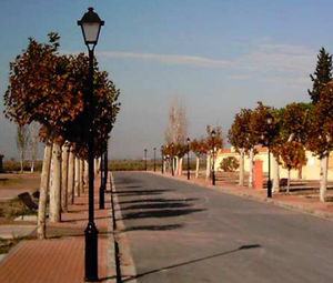 urban lamppost / traditional / PMMA / LED