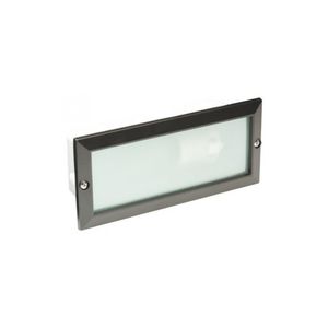recessed wall light fixture / fluorescent / incandescent / rectangular
