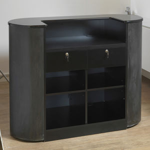 metal reception desk