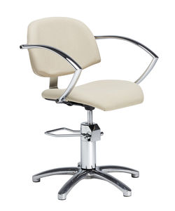 synthetic leather makeup chair / adjustable / star base