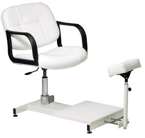 vinyl pedicure chair / with hydraulic pump