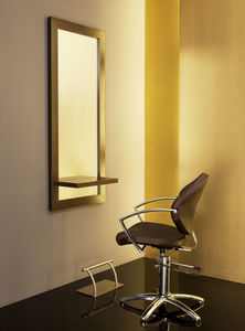 contemporary dressing table / wooden / wall-mounted / for hairdressers