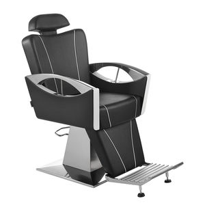 synthetic leather barber chair / with headrest / with footrest / adjustable