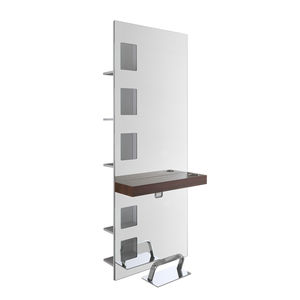 contemporary dressing table / metal / wall-mounted / for hairdressers