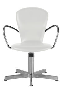 chromed metal beauty salon chair
