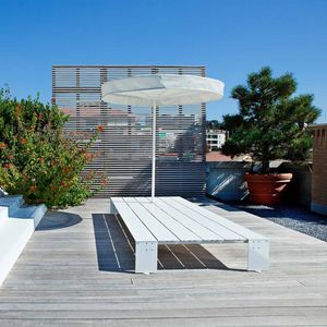 contemporary garden bench